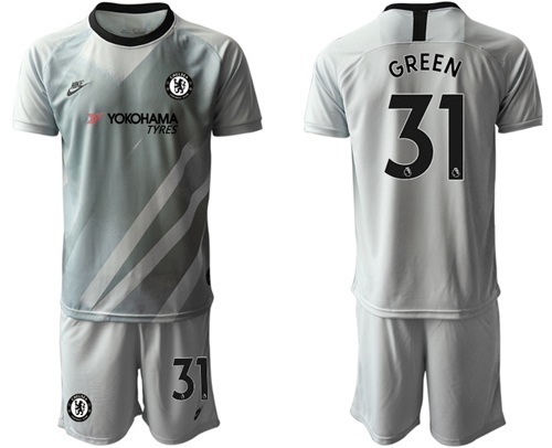 Chelsea #31 Green Grey Goalkeeper Soccer Club Jersey Chelsea #31 Green Grey Goalkeeper Soccer Club Jersey